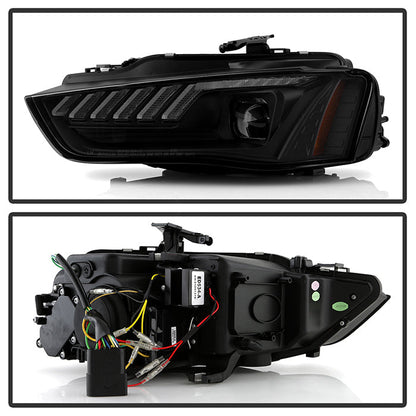Spyder 13-16 Audi A4/S4 HID Model Only High-Power LED Headlights - Black PRO-YD-AA413HIDAP-BK 5088352