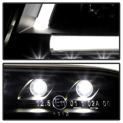 Spyder Audi A6 02-04 Projector Headlights Halogen ModelLight Tube DRL Blk PRO-YD-ADA601-LTDRL-BK 5071873