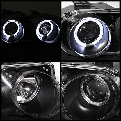 Spyder Acura Integra 98-01 Projector Headlights LED Halo -Black High H1 Low 9006 PRO-YD-AI98-HL-BK 5008695