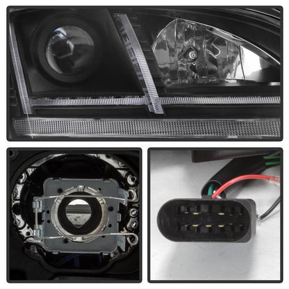 Spyder 08-15 Audi TT HID Xenon Projector Headlights w/Seq Turn Signal - Blk (PRO-YD-ATT08-HID-BK) 5085542