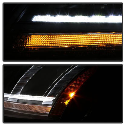 Spyder 08-15 Audi TT HID Xenon Projector Headlights w/Seq Turn Signal - Blk (PRO-YD-ATT08-HID-BK) 5085542