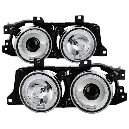 Spyder BMW E34 5-Series 89-94 Projector Headlights NO FIT 750 LED Halo Chrm PRO-YD-BMWE34-HL-C 5008732