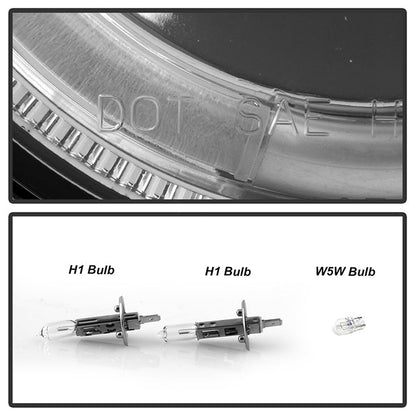 Spyder BMW E34 5-Series 89-94 Projector Headlights NO FIT 750 LED Halo Chrm PRO-YD-BMWE34-HL-C 5008732