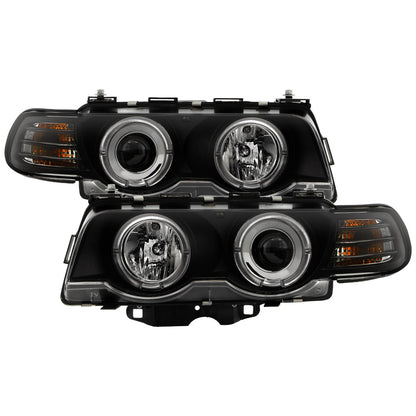 Spyder BMW E38 7-Series 99-01 Projector Headlights 1PC Xenon- LED Halo Blk PRO-YD-BMWE3899-HID-HL-BK 5008862