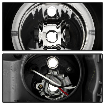 Spyder BMW E38 7-Series 99-01 Projector Headlights 1PC Xenon- LED Halo Blk PRO-YD-BMWE3899-HID-HL-BK 5008862