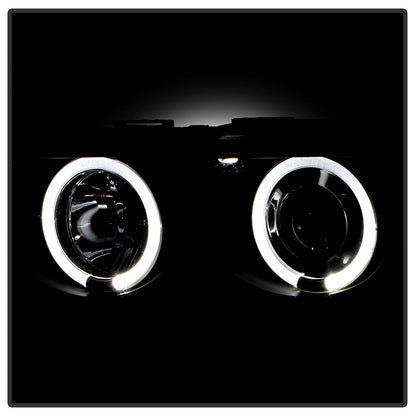 Spyder BMW E38 7-Series 99-01 Projector Headlights 1PC Xenon- LED Halo Blk PRO-YD-BMWE3899-HID-HL-BK 5008862
