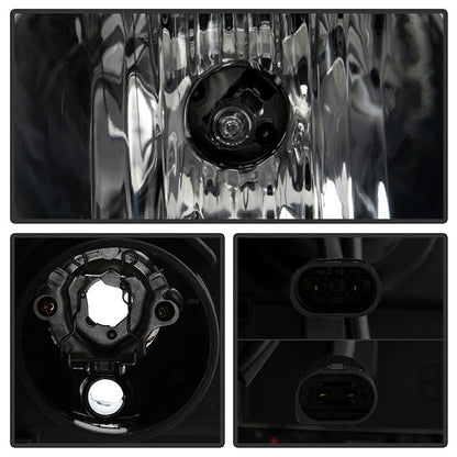 Spyder BMW E46 3-Series 02-05 4DR Projector Headlights 1PC LED Halo Blk PRO-YD-BMWE4602-4D-AM-BK 5042415