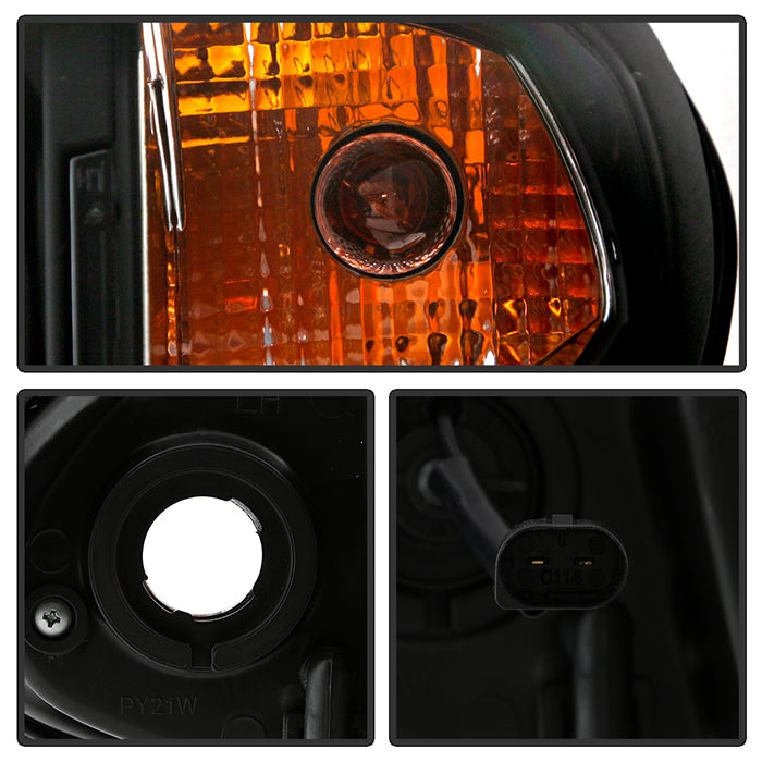 Spyder BMW E46 3-Series 02-05 4DR Projector Headlights 1PC LED Halo Blk PRO-YD-BMWE4602-4D-AM-BK 5042415