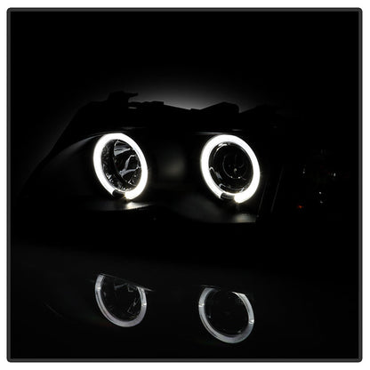 Spyder BMW E46 3-Series 02-05 4DR Projector Headlights 1PC LED Halo Blk PRO-YD-BMWE4602-4D-AM-BK 5042415