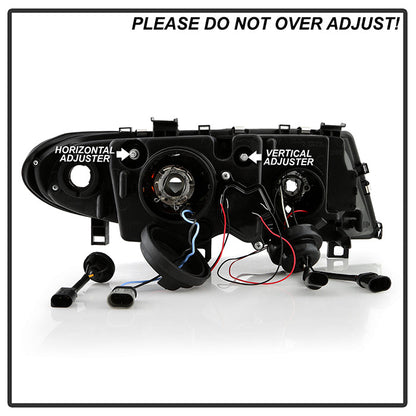 Spyder BMW E46 3-Series 02-05 4DR Projector Headlights 1PC LED Halo Chrm PRO-YD-BMWE4602-4D-AM-C 5042408