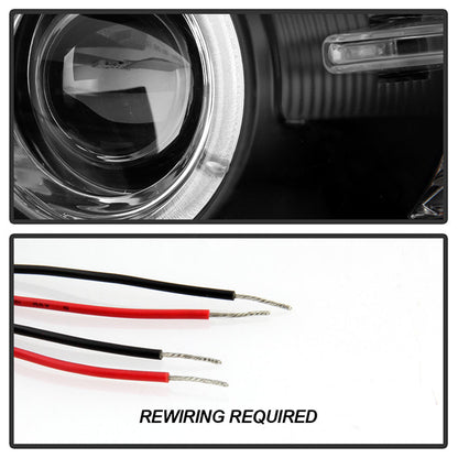 Spyder BMW E46 3-Series 04-06 2 DR Projector Halogen Model- LED Halo Blk PRO-YD-BMWE4604-2DR-HL-BK 5077141