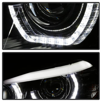 Spyder 07-10 BMW X5 E70 (HID Models Only) Projector Headlights - Black PRO-YD-BMWE7007-AFSHID-BK 5085481