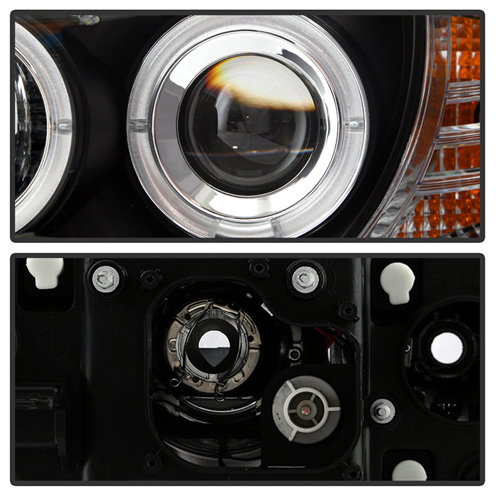 Spyder BMW E87 1-Series 08-11 Projector Headlights LED Halo Black High H1 Low H7 PRO-YD-BMWE87-HL-BK 5008985