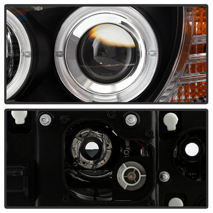 Spyder BMW E87 1-Series 08-11 Projector Headlights LED Halo Black High H1 Low H7 PRO-YD-BMWE87-HL-BK 5008985
