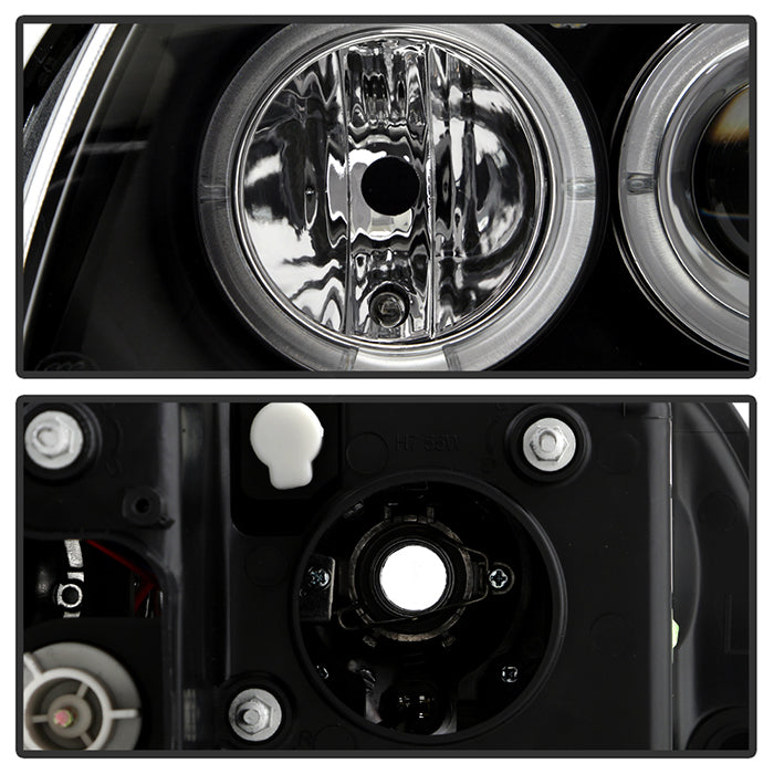 Spyder BMW E87 1-Series 08-11 Projector Headlights LED Halo Black High H1 Low H7 PRO-YD-BMWE87-HL-BK 5008985
