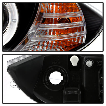 Spyder BMW E87 1-Series 08-11 Projector Headlights LED Halo Black High H1 Low H7 PRO-YD-BMWE87-HL-BK 5008985