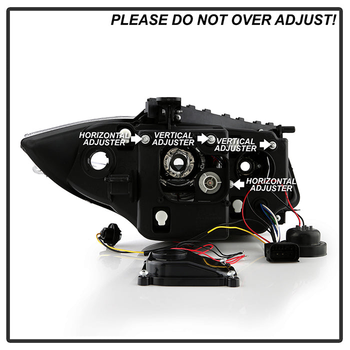 Spyder BMW E87 1-Series 08-11 Projector Headlights LED Halo Black High H1 Low H7 PRO-YD-BMWE87-HL-BK 5008985