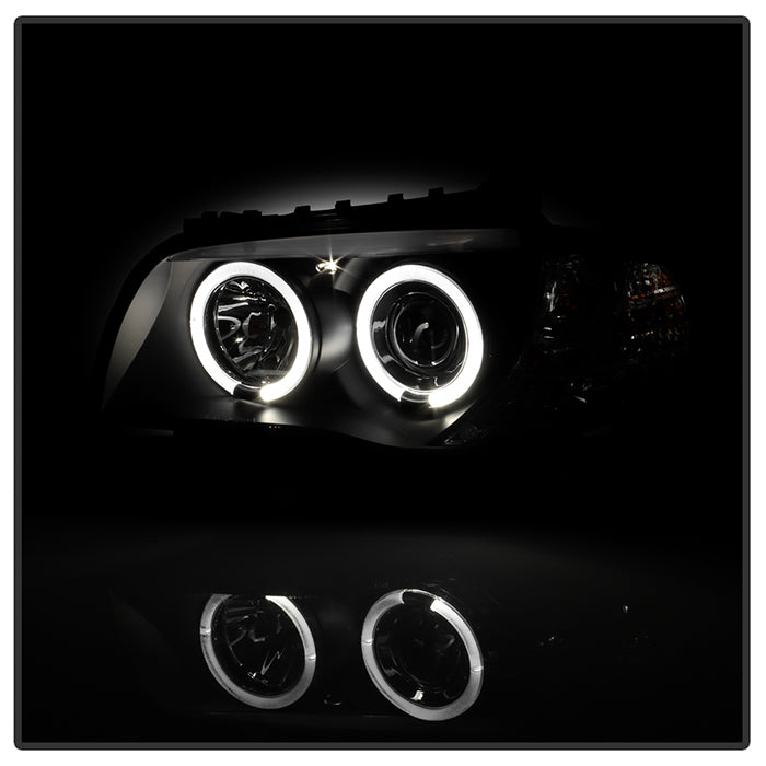 Spyder BMW E87 1-Series 08-11 Projector Headlights LED Halo Black High H1 Low H7 PRO-YD-BMWE87-HL-BK 5008985