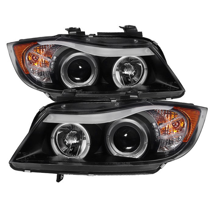 Spyder BMW E90 3-Series 06-08 Projector LED Halo Amber Reflctr Rplc Bulb Blk PRO-YD-BMWE9005-AM-BK 5009005