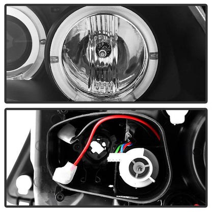 Spyder BMW E90 3-Series 06-08 Projector LED Halo Amber Reflctr Rplc Bulb Blk PRO-YD-BMWE9005-AM-BK 5009005