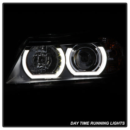 Spyder BMW E90 3-Series 06-08 4DR Headlights - AFS HID Only - Black PRO-YD-BMWE9005V2-AFSHID-BK 5083838