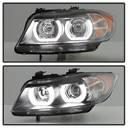 Spyder BMW E90 3-Series 06-08 4DR Headlights - AFS HID Only - Black PRO-YD-BMWE9005V2-AFSHID-BK 5083838