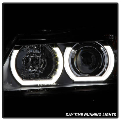 Spyder BMW E90 3-Series 06-08 4DR Headlights - Halogen Model Only - Black PRO-YD-BMWE9005V2-AM-BK 5083432
