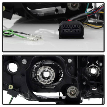 Spyder BMW E90 3-Series 06-08 4DR Headlights - Halogen Model Only - Black PRO-YD-BMWE9005V2-AM-BK 5083432