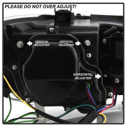 Spyder BMW E90 3-Series 06-08 4DR V2 Headlights - HID Only - Black PRO-YD-BMWE9005V2-HID-DRL-BK 5083852