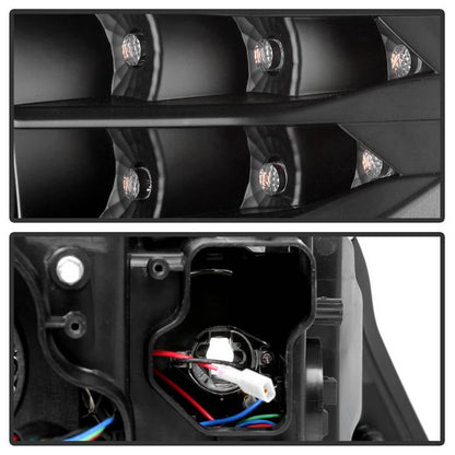 Spyder 09-12 BMW E90 3-Series 4DR HID w/ AFS Only - LED Turn - Black - PRO-YD-BMWE9009-AFSHID-BK 5086495
