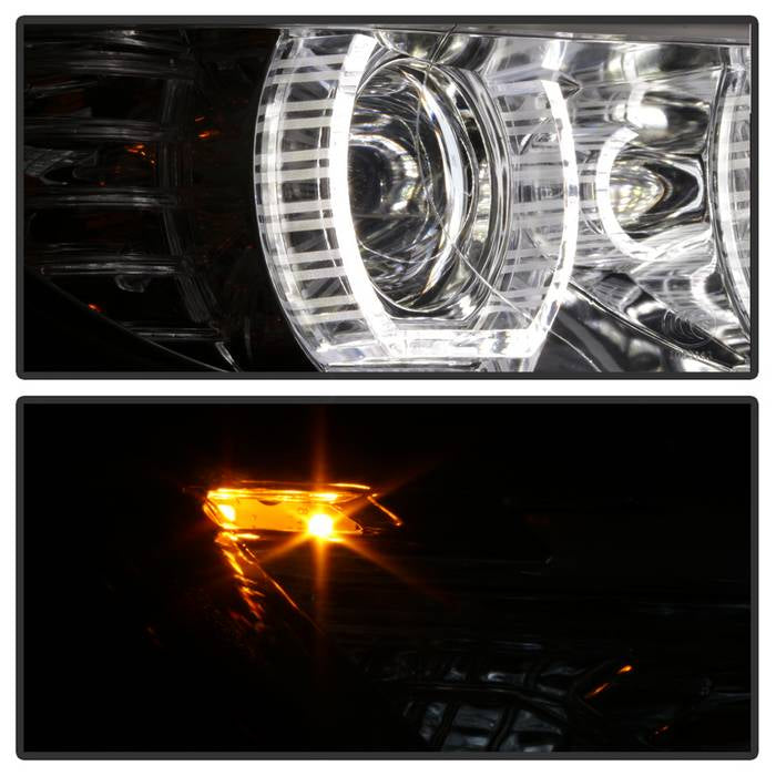 Spyder 08-10 BMW F92 3 Series Proj Headlight - High Beam H3 DRL LED - Chrome - PRO-YD-BMWE9208-DRL-C 5086518