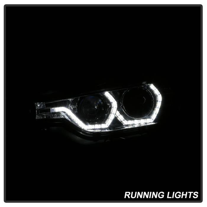 Spyder 12-14 BMW F30 3 Series 4DR Projector Headlights - LED DRL - Chrome (PRO-YD-BMWF3012-DRL-C) 5084354