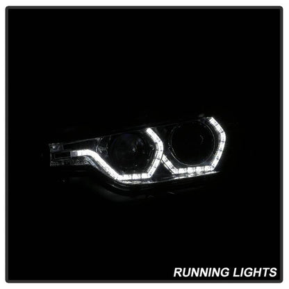 Spyder 12-14 BMW F30 3 Series 4DR Projector Headlights - LED DRL - Smoke (PRO-YD-BMWF3012-DRL-SM) 5084361