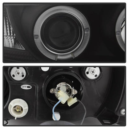 Spyder BMW Z3 96-02 Projector Headlights LED Halo Black High H1 Low H1 PRO-YD-BMWZ396-HL-BK 5009081