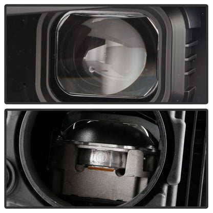 Spyder Chevy Camaro 16-18 Halogen Model Full LED Headlights Black PRO-YD-CCAM16HALAP-SEQ-BK 5087317