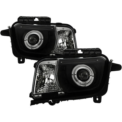 Spyder Chevy Camaro 10-13 Projector Headlights Dual Halo LED Halo Blk High/ PRO-YD-CCAM2010-HL-BK 5034236