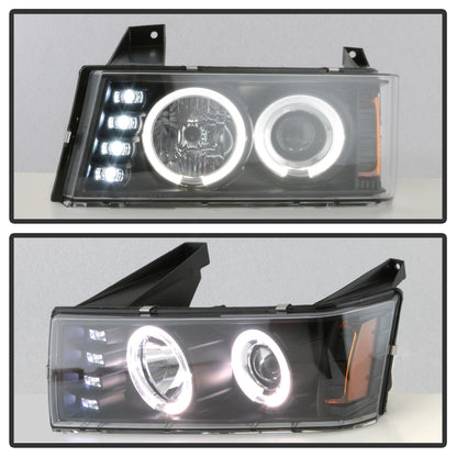 Spyder Chevy Colorado 04-12 Projector Headlights Halogen- LED Halo Blk PRO-YD-CCO04-HL-BK 5074140
