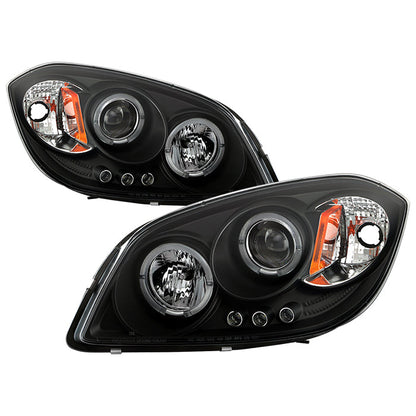 Spyder Chevy Cobalt 05-10/Pontiac G5 07-09 Projector Headlights LED Halo LED Blk PRO-YD-CCOB05-HL-BK 5009326