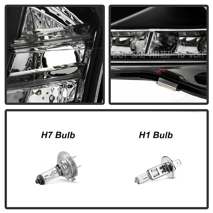 Spyder Chevy Cruze 11-14 Projector Headlights LED Halo -DRL Blk High H1 Low H7 PRO-YD-CCRZ11-DRL-BK 5037916