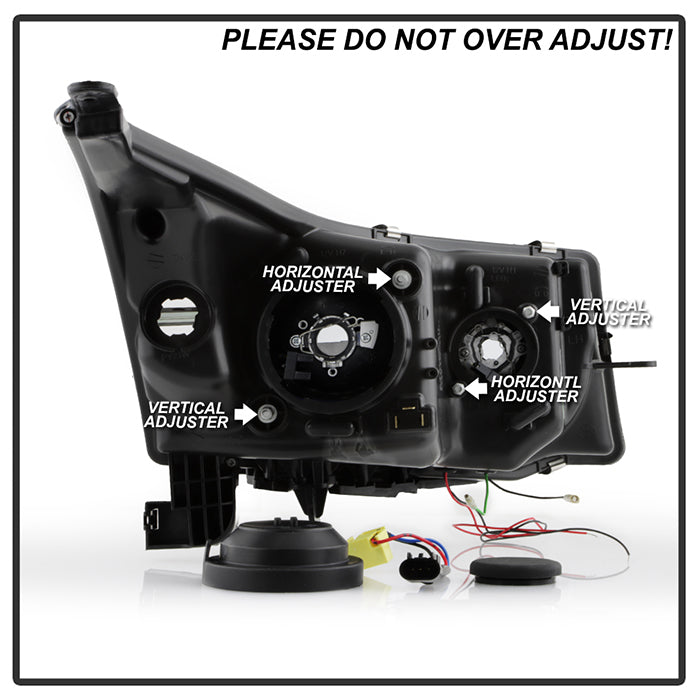 Spyder Chevy Cruze 11-14 Projector Headlights LED Halo -DRL Blk High H1 Low H7 PRO-YD-CCRZ11-DRL-BK 5037916