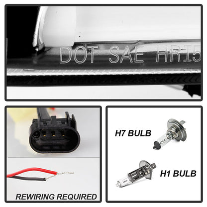 Spyder Chevy Cruze 11-14 Projector Headlights Light Tube DRL Blk PRO-YD-CCRZ11-LTDRL-BK 5074164