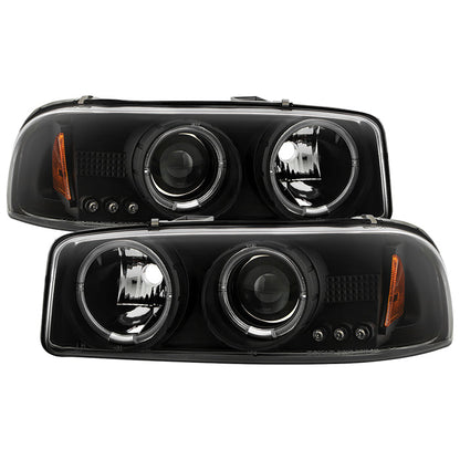 Spyder GMC Sierra 1500/2500/3500 99-06 Projector Headlights LED Halo LED Black PRO-YD-CDE00-HL-BK 5009357