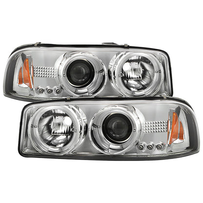 Spyder GMC Sierra 1500/2500/3500 99-06 Projector Headlights LED Halo LED Chrome PRO-YD-CDE00-HL-C 5009364