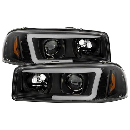 Spyder GMC Sierra 1500/2500/3500 99-06 V2 Projector Headlights - DRL - Black PRO-YD-CDE00V2-LB-BK 5084521