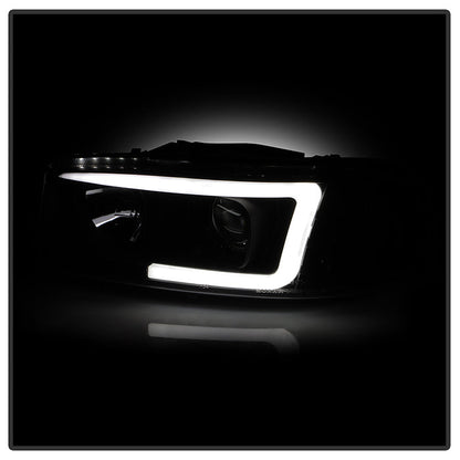 Spyder GMC Sierra 1500/2500/3500 99-06 V2 Projector Headlights - DRL - Black PRO-YD-CDE00V2-LB-BK 5084521