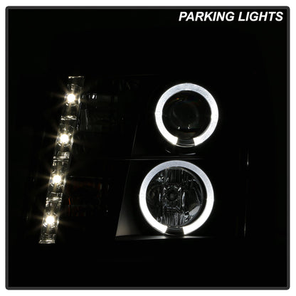 Spyder Cadillac Escalade 02-06 Projector Halogen Model- LED Halo DRL Blk PRO-YD-CE02-DRL-BK 5037947