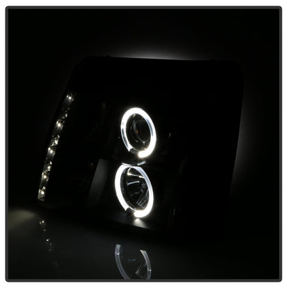 Spyder Cadillac Escalade 02-06 Projector Halogen Model- LED Halo DRL Blk PRO-YD-CE02-DRL-BK 5037947