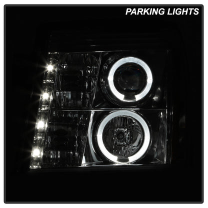 Spyder Cadillac Escalade 02-06 Projector Halogen Model- LED Halo DRL Chrm PRO-YD-CE02-DRL-C 5037930