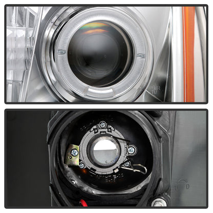 Spyder Cadillac Escalade 02-06 Projector Halogen Model- LED Halo DRL Chrm PRO-YD-CE02-DRL-C 5037930