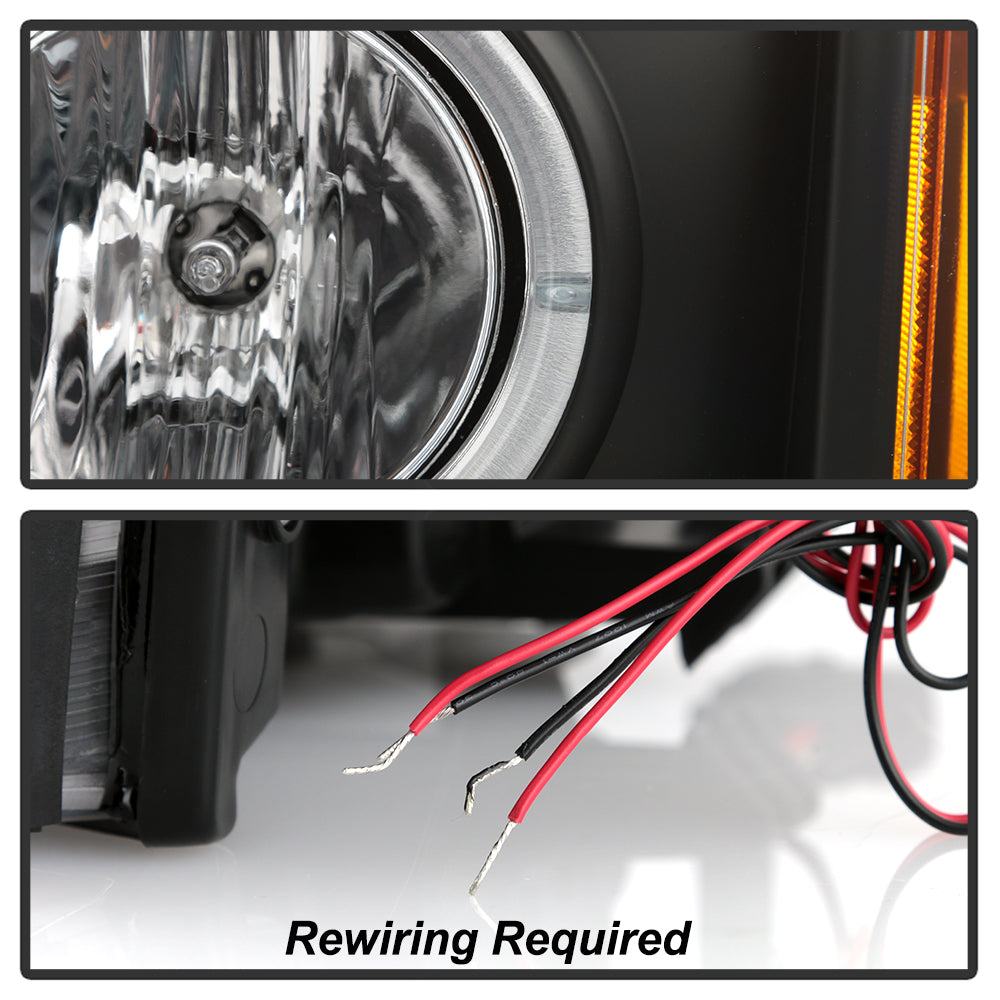 Spyder Cadillac Escalade 02-06 Projector Xenon/HID Model- LED Halo DRL Blk PRO-YD-CE02-HID-DRL-BK 5042286